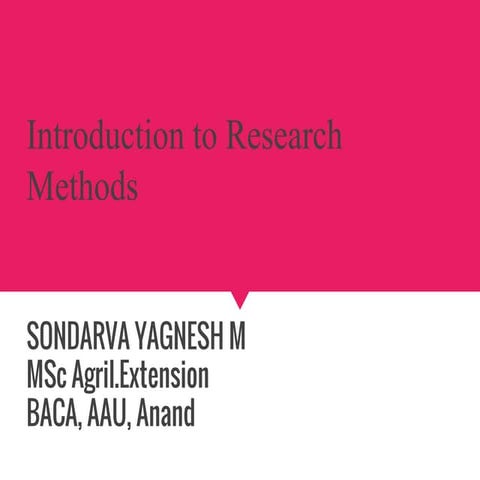 Research  methodology 