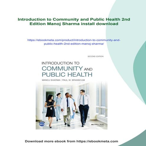 Introduction to Community and Public Health 2nd Edition Manoj Sharma | PDF