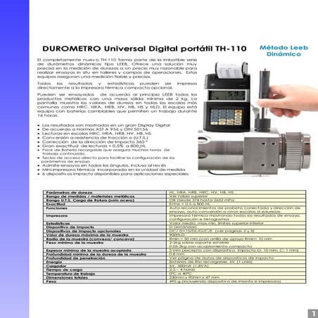 72035151 durometro-portatil-universal-th110 | PDF
