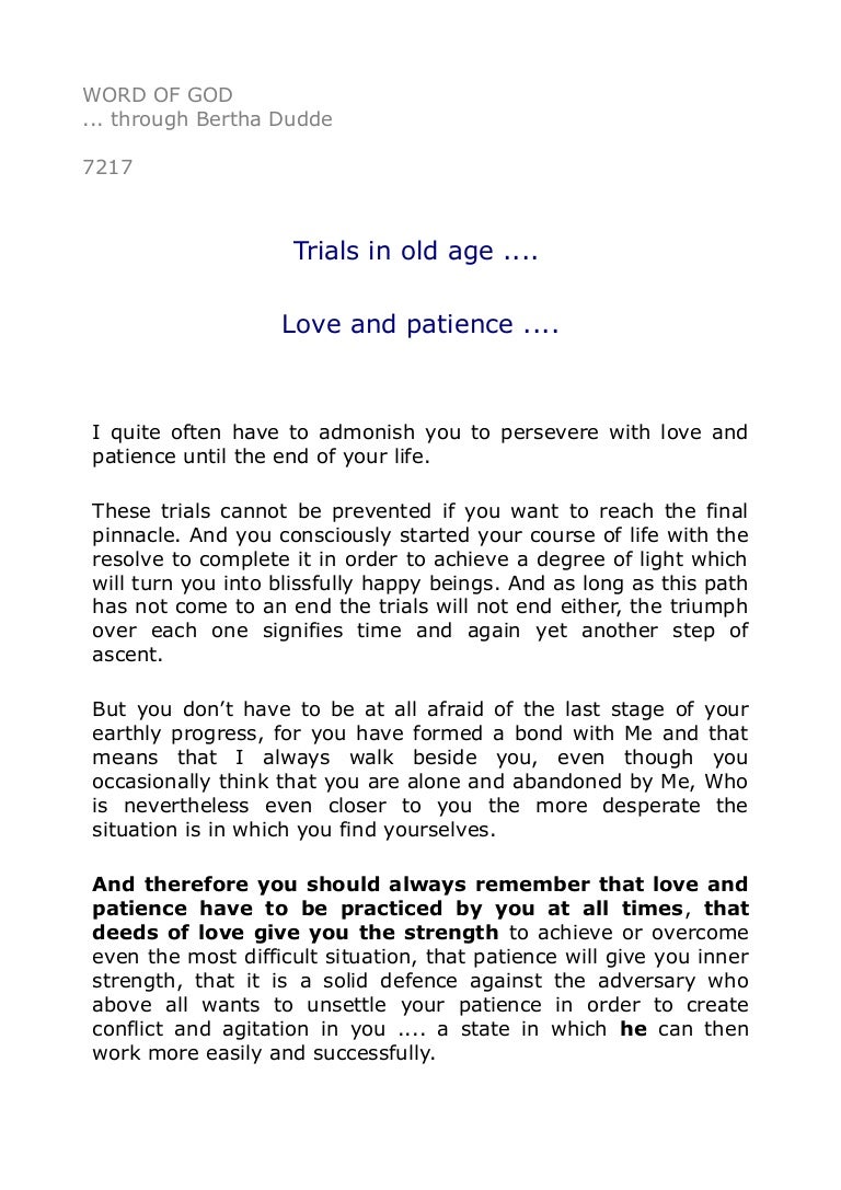 Private High School Admission Essay Examples Love And Patience A Thesis For An Essay Should also Proposal Example Essay Trials In Old Age Love And Patience English Debate Essay