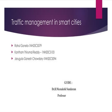 TrafficLIGHT  management in smart cities