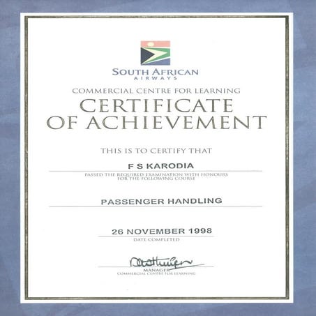 SAA-Passenger Handling | PDF
