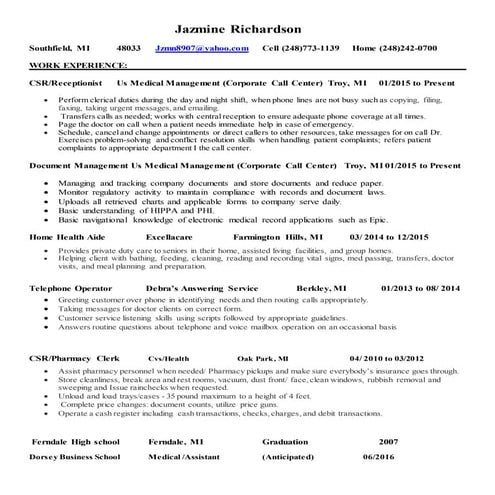 Resume 2016 a moronta | DOCX