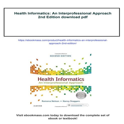Health Informatics: An Interprofessional Approach 2nd Edition
