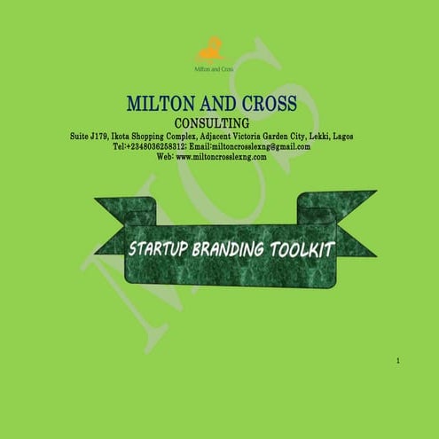 MILTON AND CROSS Branding toolkit