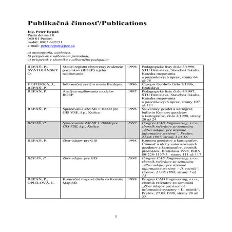 Repan_Peter_Publications | PDF