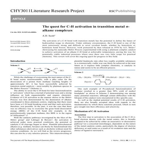 Alistair Scott Tutorial Review Article