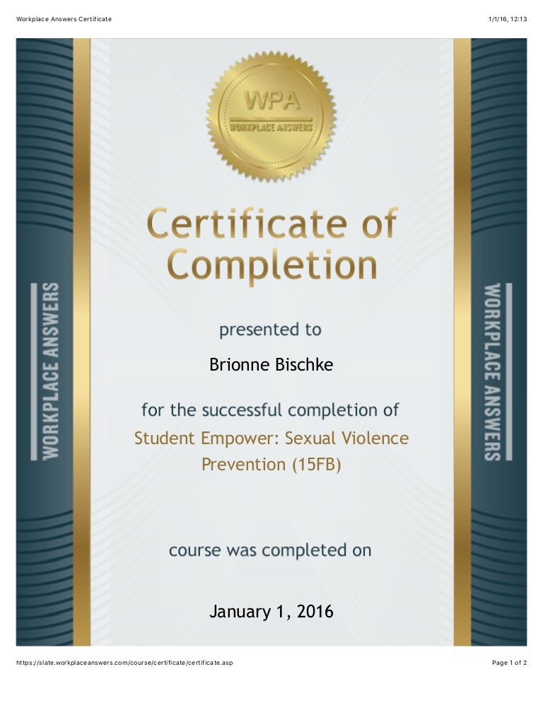Workplace Certificate Templates Workplace Certificate Templates
