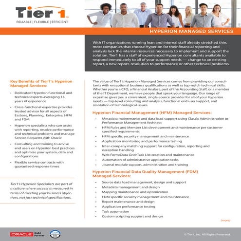 Tier1 Hyperion Managed Services