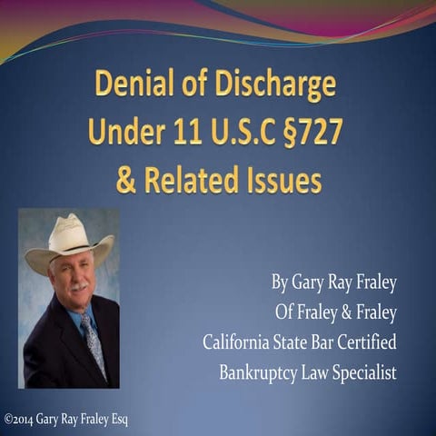 The chapter 7 discharge | PDF