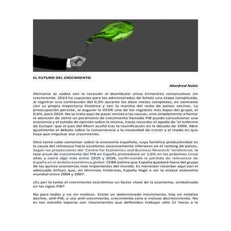 EL FUTURO DEL CRECIMIENTO.