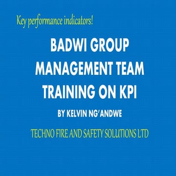 KPI Setting at Badwi Group