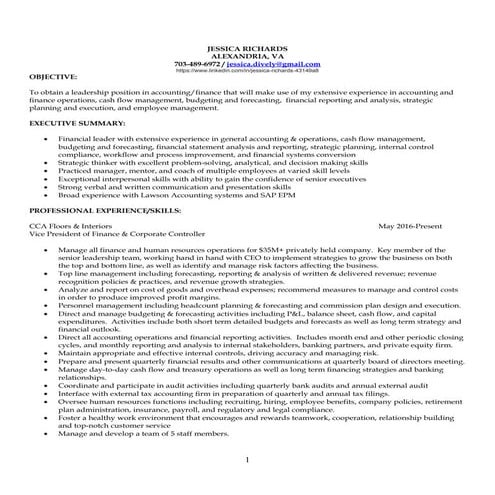 Jessica Richards Resume