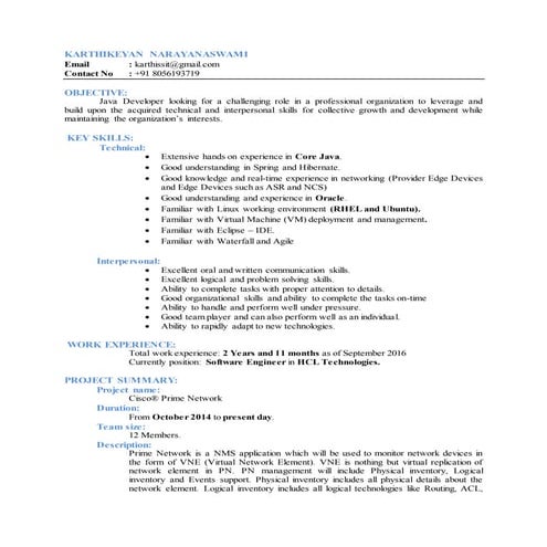 3 Years_JavaJ2EE_Resume_Karthikeyan_N