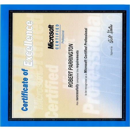 MCP CERTIFICATE LOST visual data 4