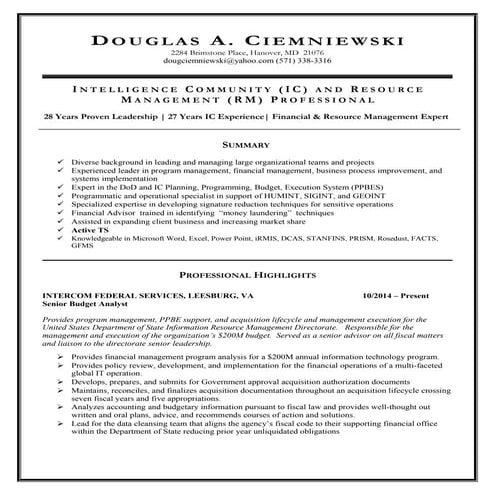 CiemniewskiResume_11_2014 | DOC