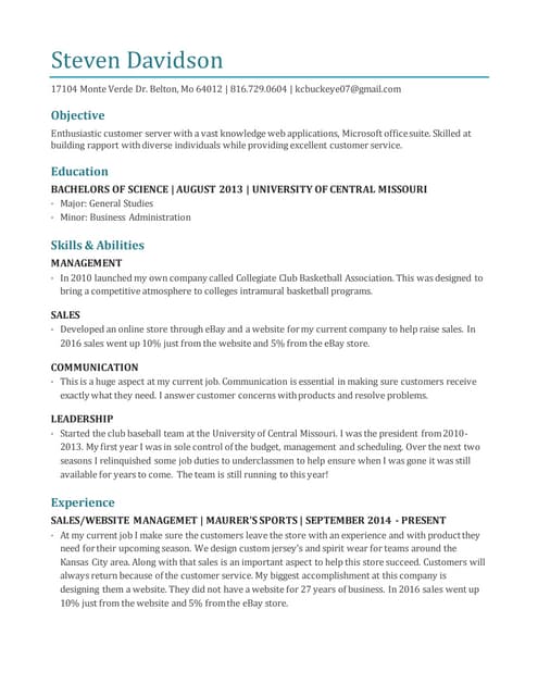 Charles Patrick Groschan resume 2016 | PDF