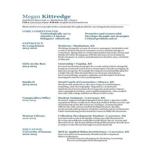 MeganKittredge_Professional Resume