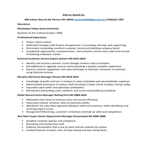 Joe Resume (1) | DOCX
