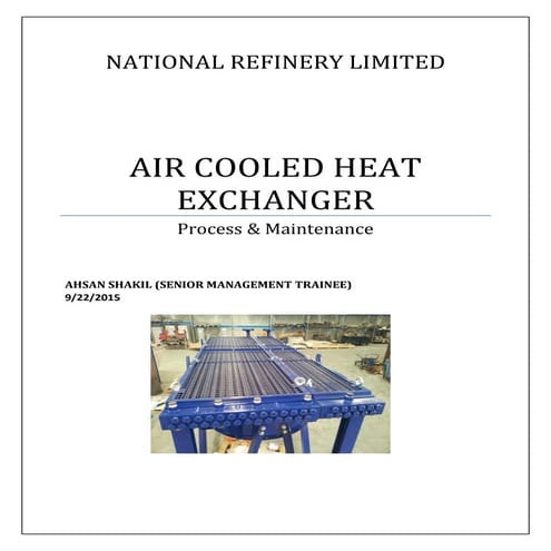 AIR COOLED HEAT EXCHANGER