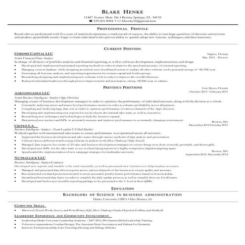 BlakeHenkeResume2016