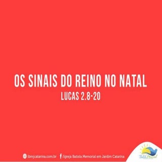 Sinais do Reino no Natal