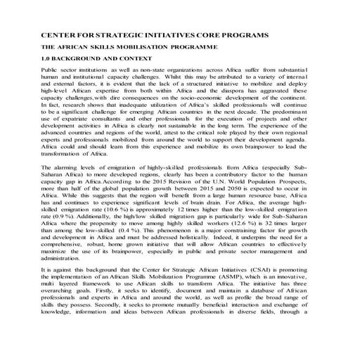 The African Skills Mobilization Program_Concept Paper