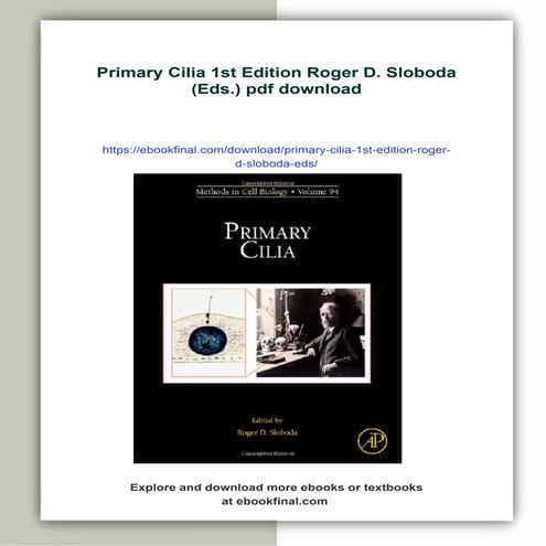 Primary Cilia 1st Edition Roger D. Sloboda (Eds.)