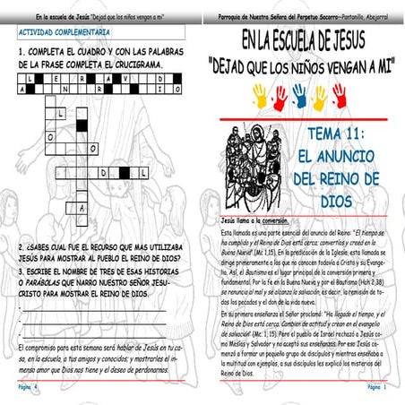 TEMA 11 _EL ANUNCIO DEL REINO DE DIOS_