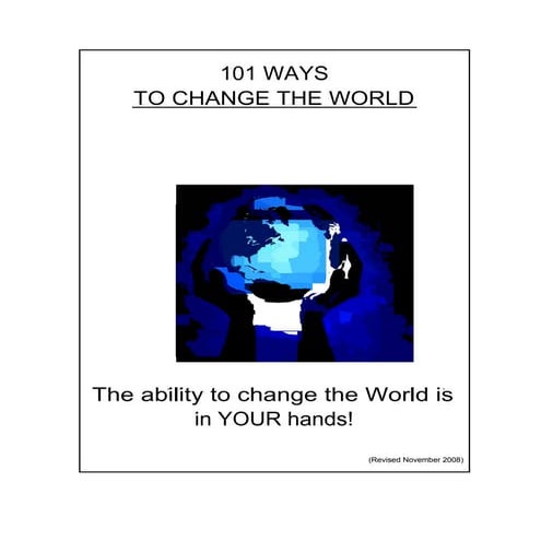 101WaysToChangetheWorld