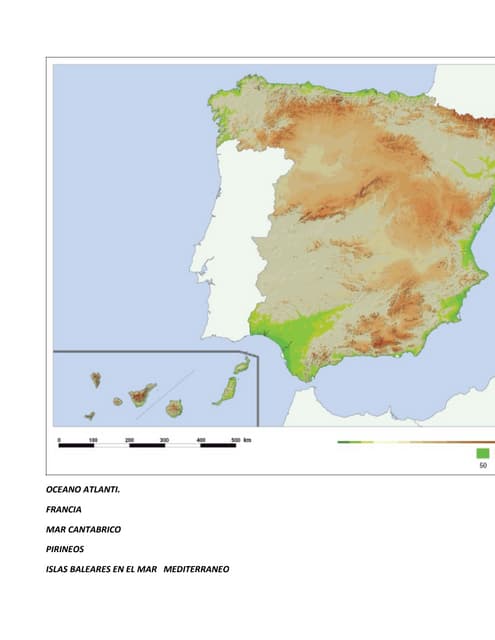 Relieve españa mapas | PPT