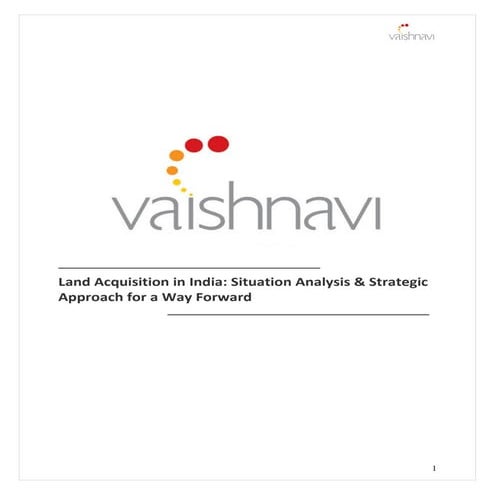 Land Acquisition in India Final