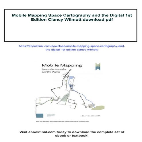 Mobile Mapping Space Cartography and the Digital 1st Edition Clancy ...