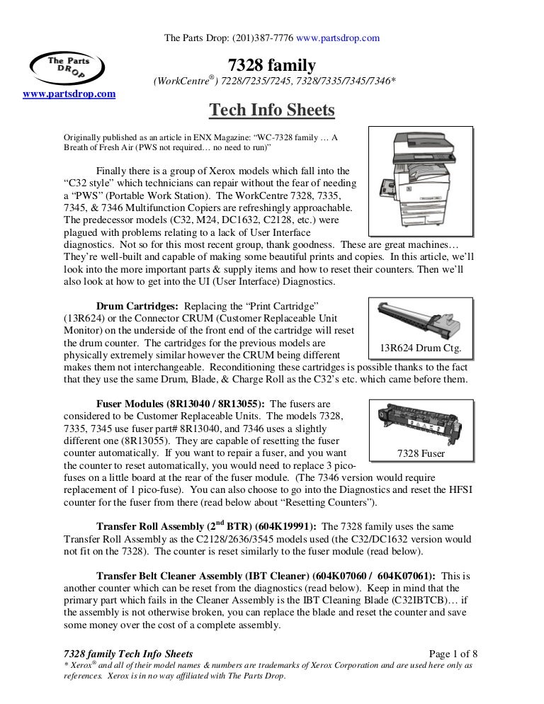 xerox workcentre diagnostic mode