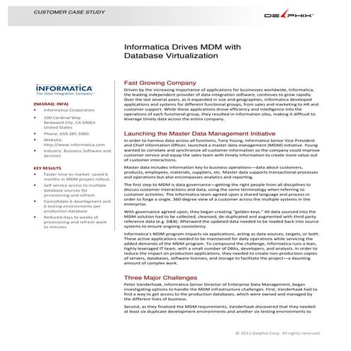 Case Study - Informatica