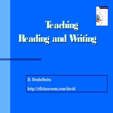 Teaching Reading And Writing