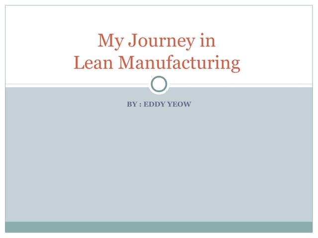 aLean Manufacturingeddy