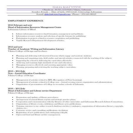 DALIA BALČYTYTĖ_englCV