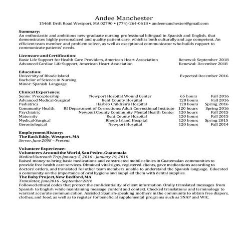 resume rn | DOCX