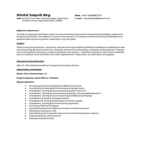 Saquib Resume