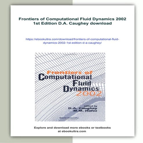Frontiers of Computational Fluid Dynamics 2002 1st Edition D.A. Caughey ...