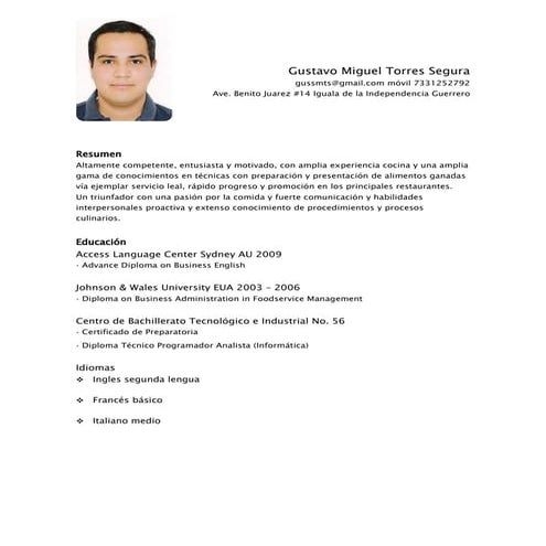 Gustavo Miguel Torres Segura CVMX