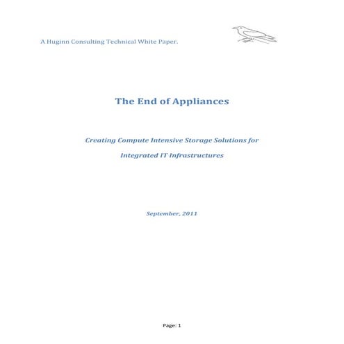 The End of Appliances