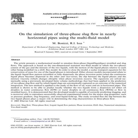 On-the-simulation-of-three-phase-slug-flow
