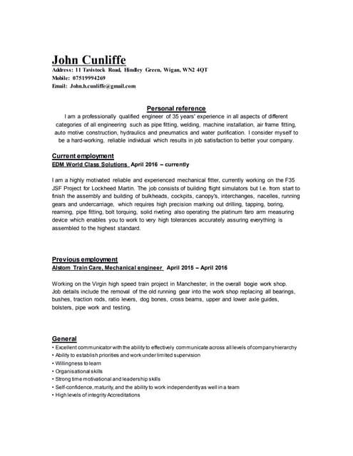 Craig CV (1) | PDF