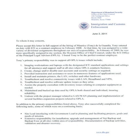 Perry Freeman Letter of Recommendation | PDF
