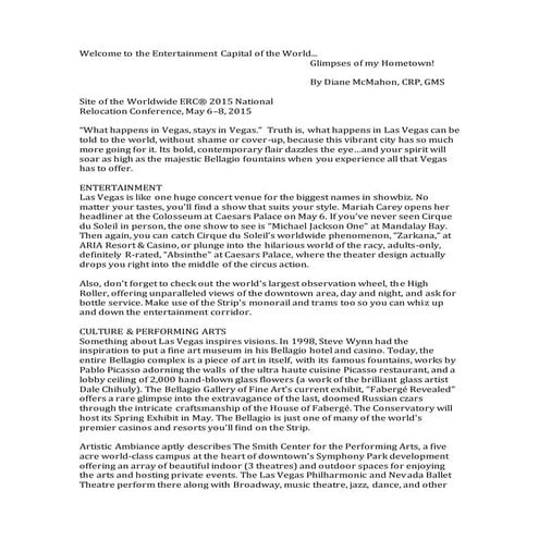 TheEntertainmentCapitalofTheWorld...My Hometown!