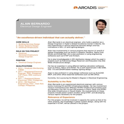 Alain bernardo_CV | PDF
