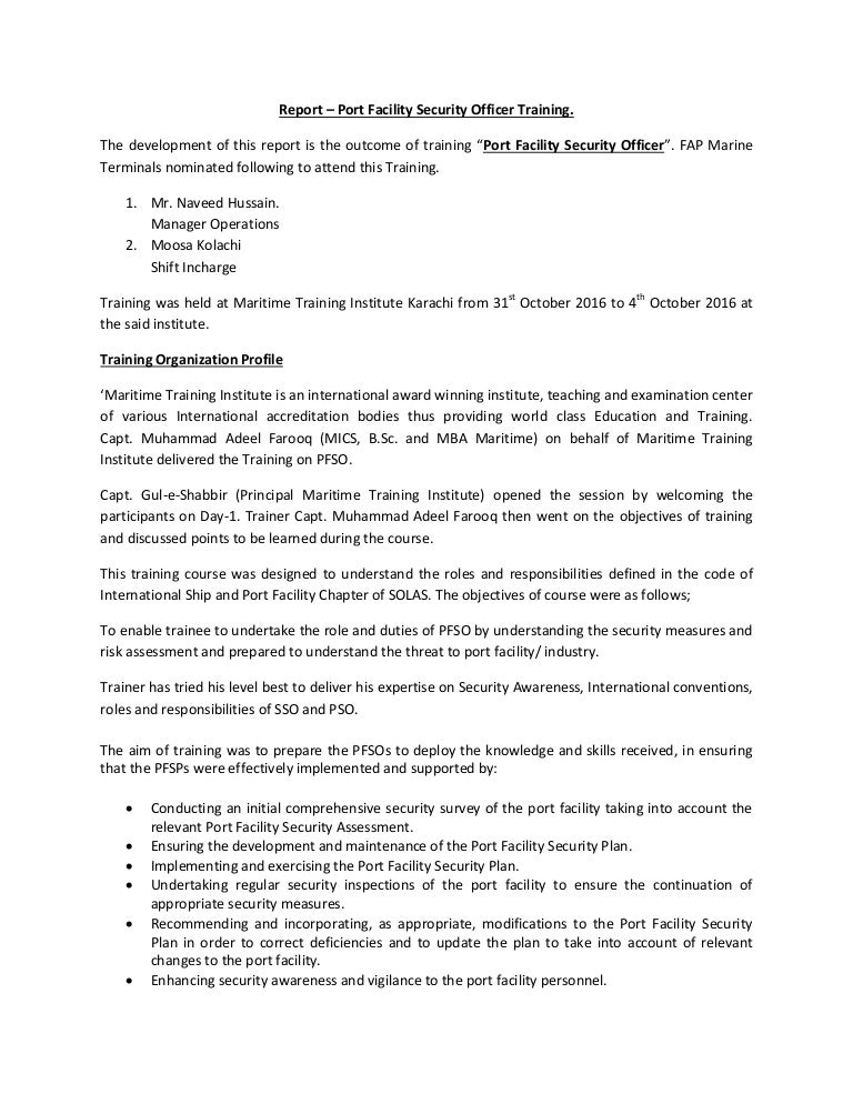 responsibilities of a security officer
