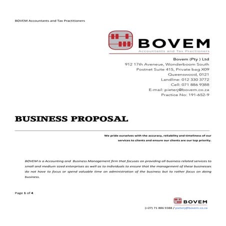 Business Proposal - Accounting